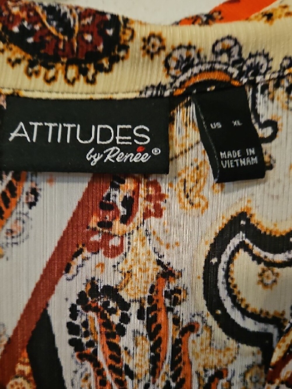 Attitudes by Renee Printed Big Shirt Xl - Picture 2 of 7